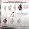 Service Caster 12 Inch Heavy Duty Red Poly on Cast Iron Wheel Caster Brakes 2 Rigid SCC, 2PK SCC-KP92S1230-PUR-RS-SLB-2-R-2 - alternate 2